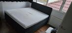 Boxspring 180x200 met hoofdbord, Ophalen, Gebruikt, Tweepersoons, 180 cm