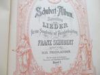 SCHUBERT ALBUM SAMMLUNG DER LIEDER -1, Muziek en Instrumenten, Zang, Gebruikt, Klassiek, Ophalen of Verzenden