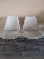 2x Kick kuipstoel Velvet Grijs, Huis en Inrichting, Stoelen, Ophalen of Verzenden, Zo goed als nieuw, Grijs