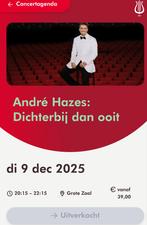 Concertgebouw Andre Hazes 9 december, Twee personen, December