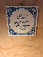 Friesche spreuk op tegel, Ophalen of Verzenden, Zo goed als nieuw