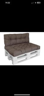 Palletkussens grijs totaal 4 stuks te koop prijs per set, Tuin en Terras, Ophalen of Verzenden, Gebruikt