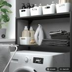 Ikea Enhet wasmachine kast / rek zwart staal praktisch, Ophalen, Overige typen, 50 tot 100 cm, Zo goed als nieuw