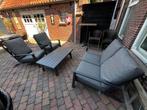 Loungeset - 2 stoelen - 2 zitsbank - tafel, Ophalen of Verzenden, Zo goed als nieuw, Aluminium
