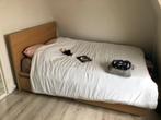 Ikea light wood bed, with storage, Huis en Inrichting, Slaapkamer | Complete slaapkamers, Zo goed als nieuw, Ophalen, Tweepersoons