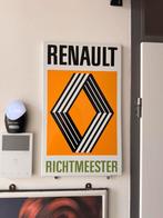 Renault emaille reclamebord bord emaillebord richtmeester, Ophalen of Verzenden, Zo goed als nieuw, Reclamebord