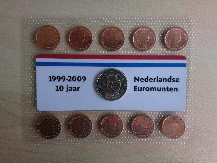 euroset 1999-2009 10 jaar Nederlandse euromunten, Postzegels en Munten, Munten | Europa | Euromunten, Setje, 2 euro, Overige landen