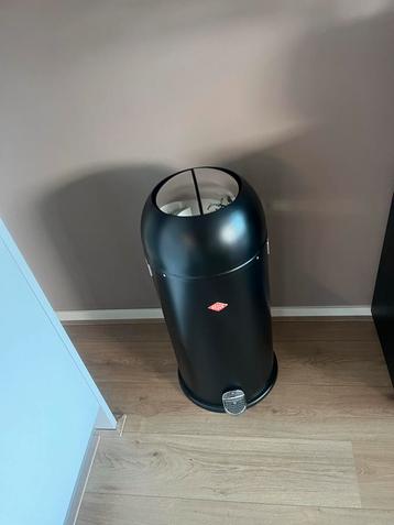Wesco retro Kickmaster maxi Prullenbak - mat Zwart - rond beschikbaar voor biedingen