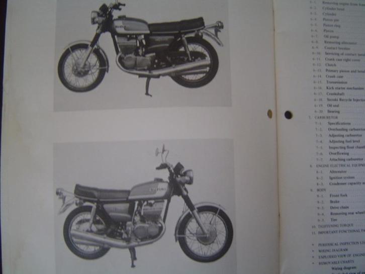 Suzuki GT380 1973 motorcycle service manual GT 380 Ram Air, Motoren, Handleidingen en Instructieboekjes, Suzuki, Ophalen of Verzenden