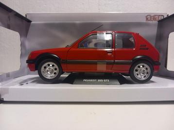 Peugeot 205 GTI 1.9 rood of blauw Solido metal 1:18 KRD beschikbaar voor biedingen