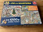 van Haasteren, Kerstkoopjes en Black Friday, 2x1000 stukjes, Ophalen of Verzenden, 500 t/m 1500 stukjes, Zo goed als nieuw, Legpuzzel