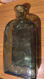 Groen glas vaas, Ophalen of Verzenden, Minder dan 50 cm, Groen, Glas