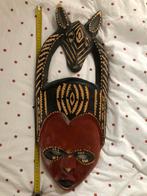Afrikaans Houten Masker met Dierhoofd, Ophalen of Verzenden