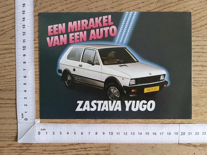 Zastava modellen, folder 1985, Boeken, Auto's | Folders en Tijdschriften, Gelezen, Overige merken, Ophalen of Verzenden