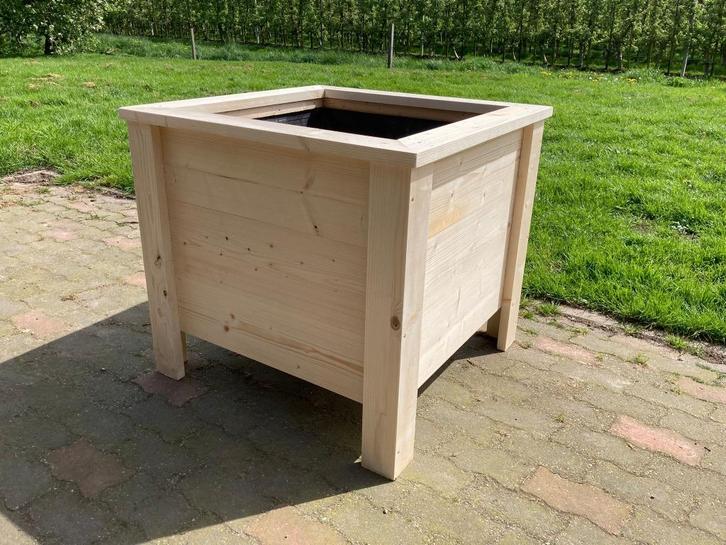 Plantenbak, Tuin en Terras, Bloembakken en Plantenbakken, Nieuw, Hout, Binnen, Balkon, Tuin, 60 cm of meer, 60 tot 100 cm, Rond