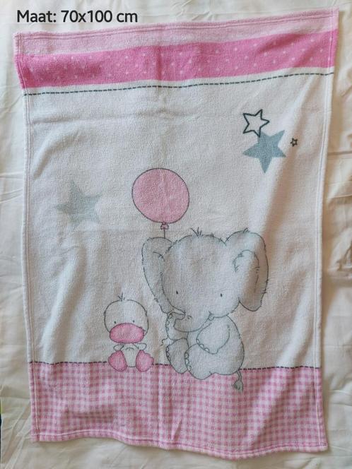 Deken Olifant (70x100cm), Kinderen en Baby's, Dekens, Slaapzakjes en Inbakerproducten, Zo goed als nieuw, Deken, 85 tot 100 cm