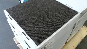 Tapijttegels Solid - rib (partij 76) donker bruin rib 50m2 beschikbaar voor biedingen