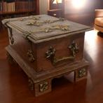 Jugendstil /art Nouveau sieraden kistje met Messing Beslag, Ophalen of Verzenden