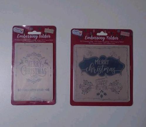 Craft Sensations embossing folders folder kerst NIEUW, Hobby en Vrije tijd, Kaarten | Zelf maken, Nieuw, Ophalen of Verzenden