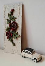 Vintage wanddecoratie Rozen, Ophalen of Verzenden, Gebruikt