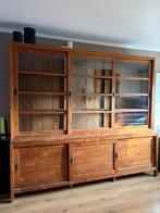 Vintage vitrinekast, 50 jaar oud, Huis en Inrichting, Ophalen, Met plank(en), Gebruikt, 100 tot 150 cm