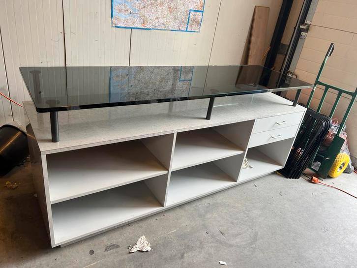 Moderne Toonbank / Balie met Glazen Bovenblad, Zakelijke goederen, Kantoor en Winkelinrichting | Winkel en Inventaris, Ophalen