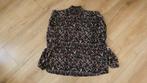 Leuke zwart bewerkte  blouse met rose en wit van Twoday, Twoday, Zwart, Maat 46/48 (XL) of groter, Ophalen of Verzenden