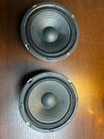 2 bas drivers van Sharp, Zo goed als nieuw, Minder dan 60 watt, Front, Rear of Stereo speakers, Ophalen