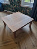 Massief Eiken Salontafel Whitewash 100x100, Ophalen
