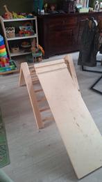 Pikler Driehoek met Glijbaan, Kinderen en Baby's, Speelgoed | Buiten | Speeltoestellen, Ophalen, Gebruikt, Klimnet, Aanbouwonderdeel