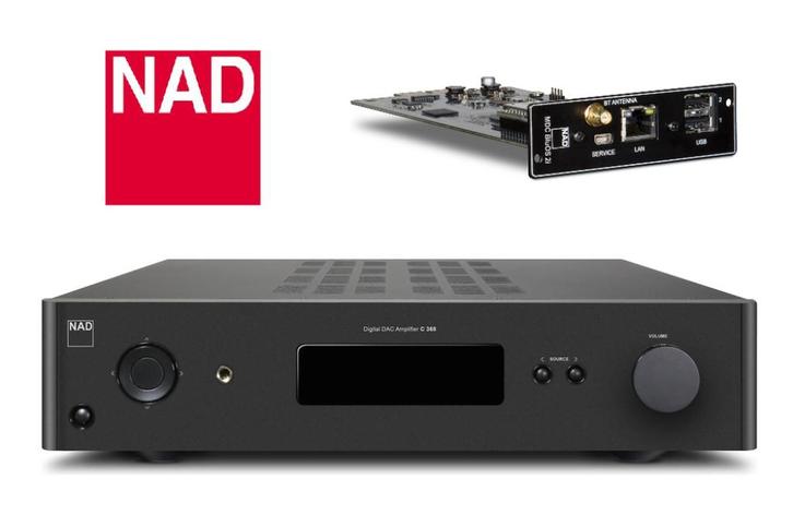 C368 NAD Geïntegreerde versterker + Bluos Module 2i, Audio, Tv en Foto, Versterkers en Receivers, Zo goed als nieuw, 60 tot 120 watt
