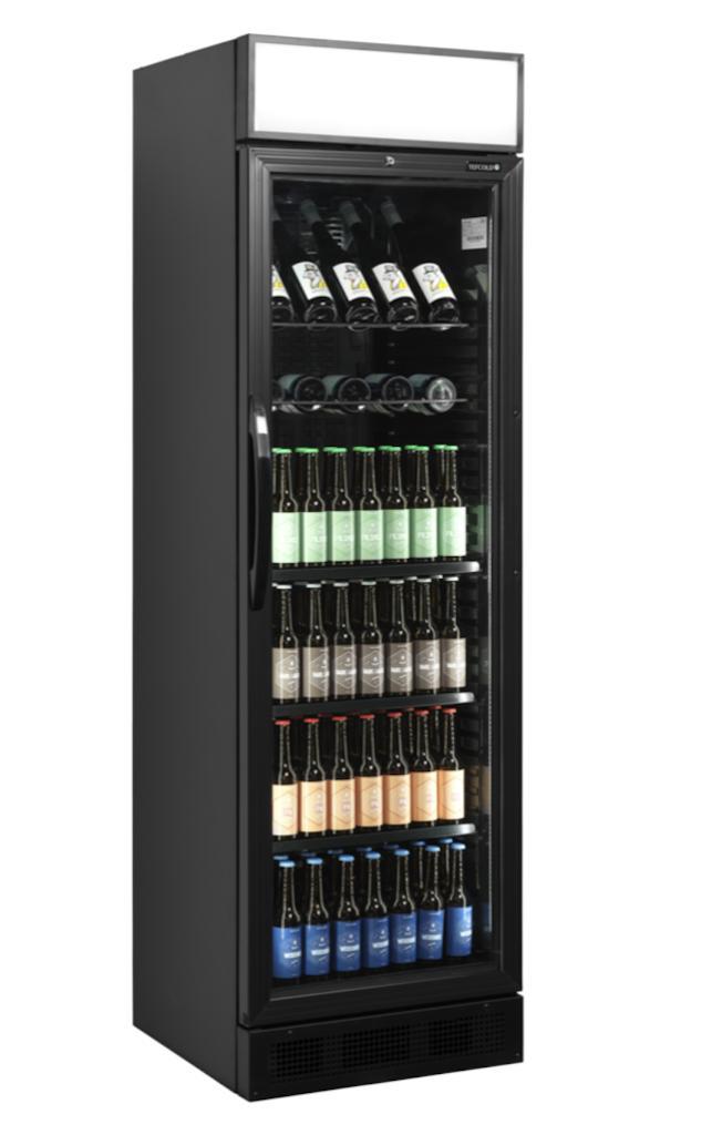TEFCOLD BLACK Edition – Zwarte Flessenkoeler met Glazen Deur, Zakelijke goederen, Horeca | Keukenapparatuur, Koelen en Vriezen