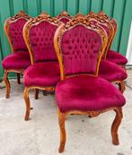 Set van 6 antieke Barok eetkamerstoelen, Ophalen