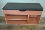 Kruk, bankje met kussen en klep, 45 bij 81 bij 31 cm, Ophalen, Gebruikt, Hout