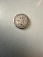Nederlandsche halve zilvere gulden uit 1921, Postzegels en Munten, Munten | Nederland, Ophalen, Koningin Wilhelmina, ½ gulden
