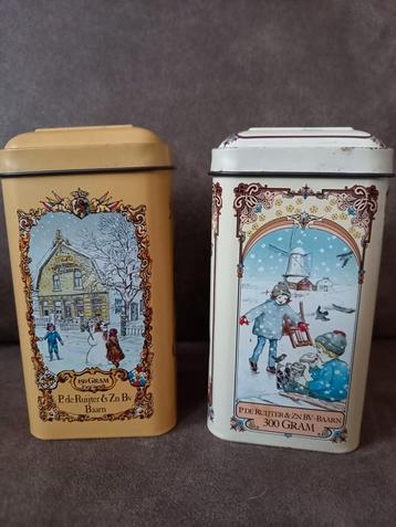 2 leuke vintage blikjes van De Ruijter's  (5 euro per stuk) beschikbaar voor biedingen