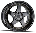 Aodhan AH01 Zwart goud 15 x 8.0J ET20 4x100 4x114.3, Auto diversen, Ophalen of Verzenden