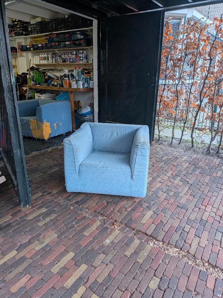 2 x Gelderland fauteuil 4800 van Henk Vos, Huis en Inrichting, Fauteuils, Gebruikt, Stof, 75 tot 100 cm, 75 tot 100 cm, Ophalen