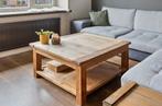 Grote teak houten salontafel, Huis en Inrichting, Tafels | Salontafels, Ophalen, Gebruikt, 100 tot 150 cm, 200 cm of meer