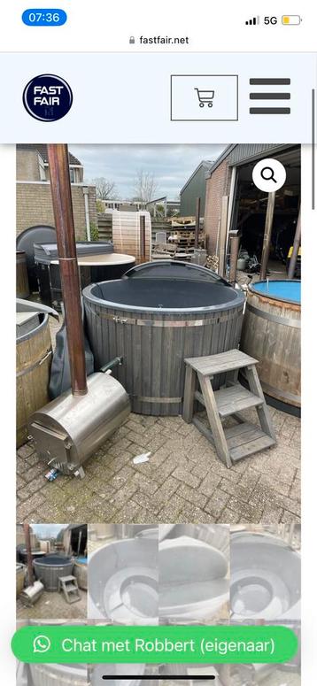 1 MAAND OUD ~ luxe gebruikte Hottub ~ jets ~ led~ extern RVS