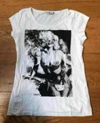 Wit t-shirt met opdruk van marilyn monroe, maat l, Kleding | Dames, Ophalen of Verzenden, Zo goed als nieuw, Wit, Korte mouw