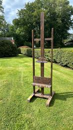 Authentieke schildersezel met houten koffer, Hobby en Vrije tijd, Schilderen, Ophalen, Gebruikt, Ezel