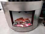 RVS Sfeerhaard met 3 poten, Huis en Inrichting, Haarden, Ophalen, Gebruikt, Vrijstaande haard, Elektrische haard