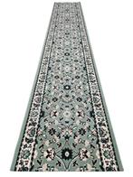 Vintage oosters Persian vloerkleed runner green 58x300cm, Persian Perzisch vintage oosters hype, 200 cm of meer, Rechthoekig, Gebruikt