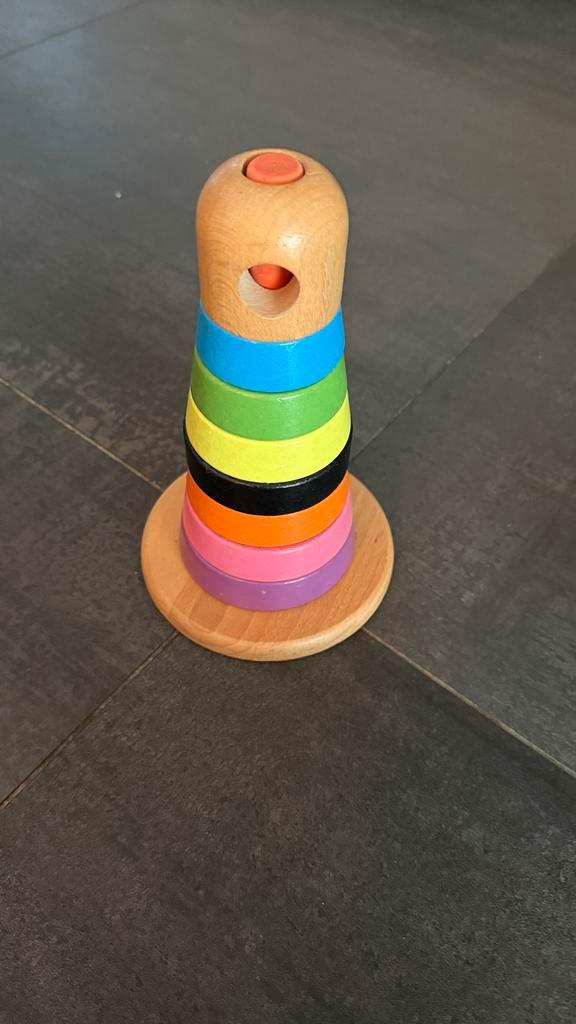 Houten Stapeltoren voor Baby's ikea, Kinderen en Baby's, Speelgoed | Babyspeelgoed, Zo goed als nieuw, Overige typen, Ophalen of Verzenden
