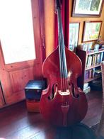 contrabas 3/4, Muziek en Instrumenten, Strijkinstrumenten | Contrabassen, Ophalen, Gebruikt, 3/4-contrabas, Met koffer