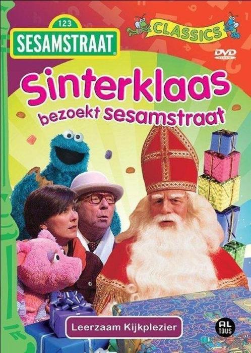 DVD Sesamstraat - Sinterklaas Bezoekt Sesamstraat, Cd's en Dvd's, Dvd's | Kinderen en Jeugd, Zo goed als nieuw, Tv fictie, Avontuur