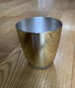 Theelepel houder Beker voor theelepels verzilverd vintage, Ophalen of Verzenden, Gebruikt, Zilver, Vaatwasserbestendig