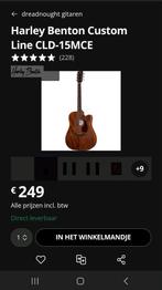 Harley Benton Western Gitaar + Pickup, Ophalen, Zo goed als nieuw, Western- of Steelstringgitaar