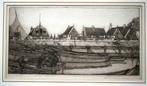WOJ Nieuwenkamp ets 'DE WERF IN VOLENDAM 1916', Antiek en Kunst, Kunst | Etsen en Gravures, Ophalen of Verzenden